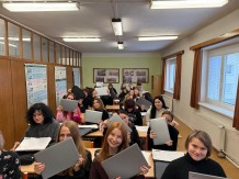 Předávání notebooků žákům 1. ročníku